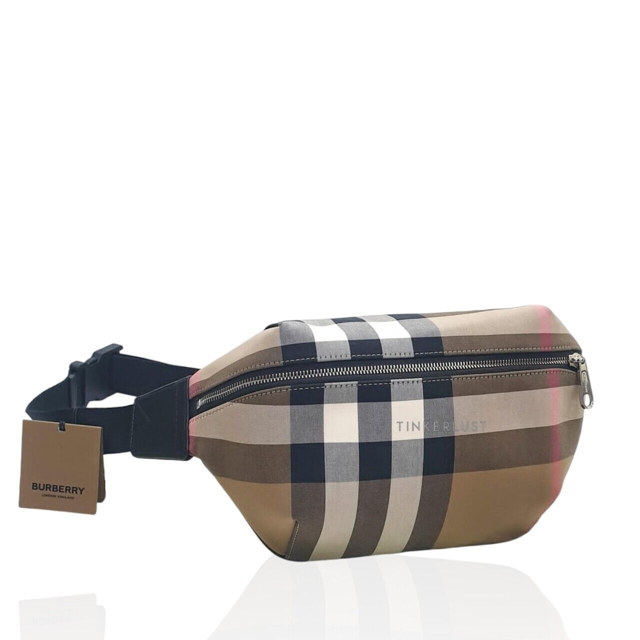 tas sling bag Burberry Sonny Bumbag Checker Brown Beltbag Sling Bag Tinkerlust